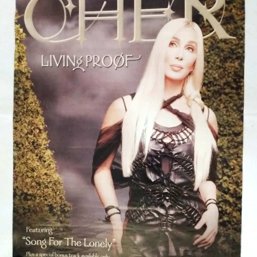 CHER 24” x 18” Living Proof Poster “Song for the Lonely”